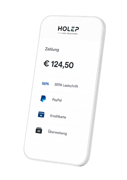 HOLEP Zahlung auf dem Smartphone